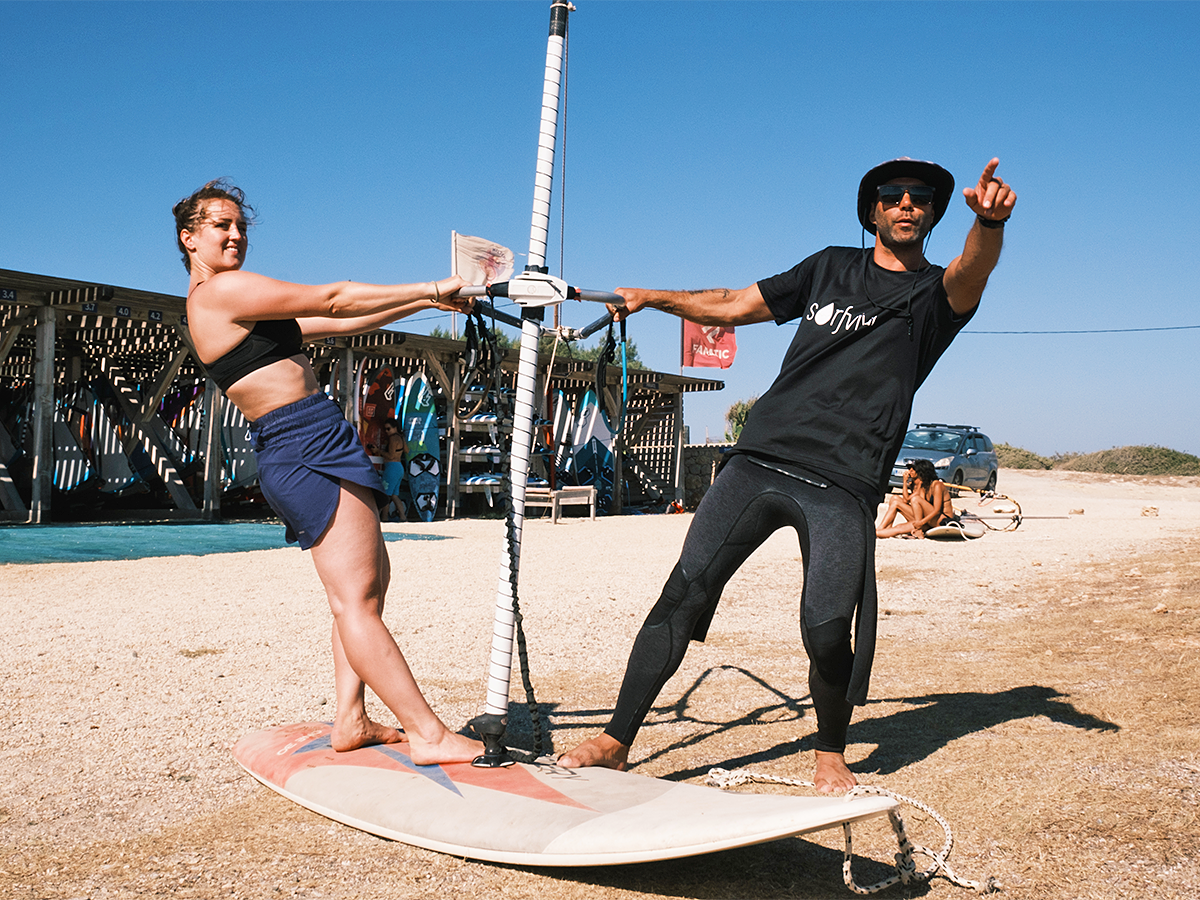 Windsurf coaching session